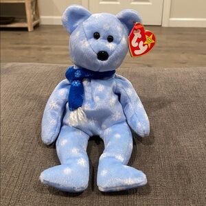 TY Beanie Baby - 1999 Holiday Teddy Bear - NEW WITH TAGS! vintage toys toy plush